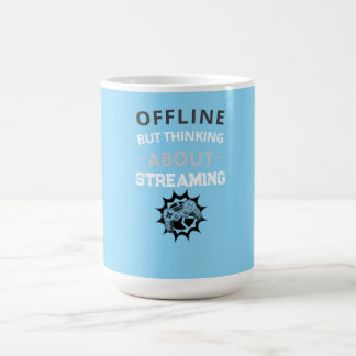 Streamer Offline Denkt Aan Streamen Koffiemok