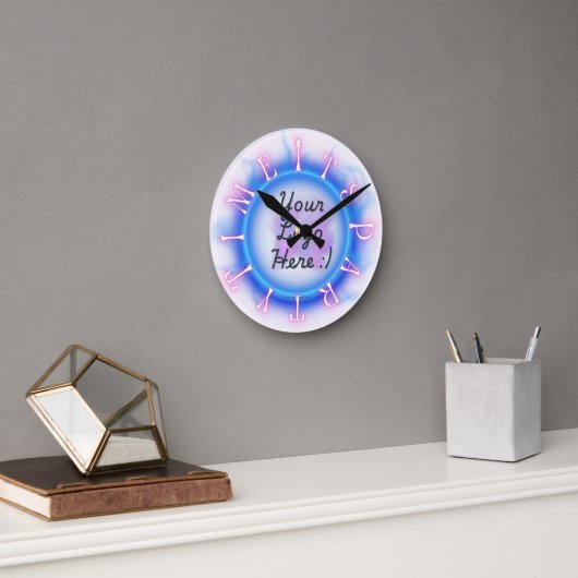 Streamer Party Time Clock Ronde Klok (Kantoor)
