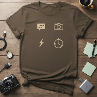 Streamer Pictogrammen T-shirt