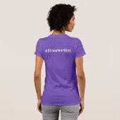 #StreamerGirl violet english T-shirt (Dos entier)