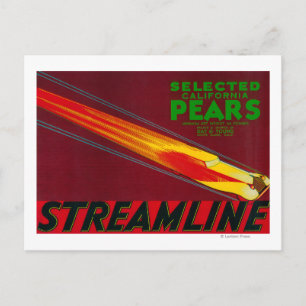 Streamline perenkrat LabelSanta Clara, CA Briefkaart