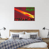 Streamline perenkrat LabelSanta Clara, CA Canvas Afdruk (Insitu (Slaapkamer))