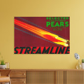 Streamline perenkrat LabelSanta Clara, CA Canvas Afdruk (Insitu (Woonkamer))