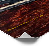 Streamlines Poster van de stoamlocomotief (Hoek)