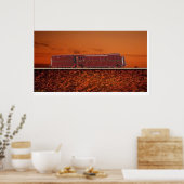 Streamlines Poster van de stoamlocomotief (Keuken)