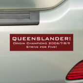 Streef naar vijf! bumpersticker (Op auto)