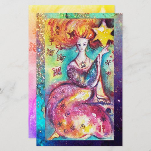 STREEFCIJFERS VAN DE VERLORENDE SCHADEN / STAR BRIEFPAPIER (Voorkant / Achterkant)