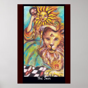 STREEFCIJFERS VAN DE VERLORENDE SCHADOWS /DE ZON POSTER