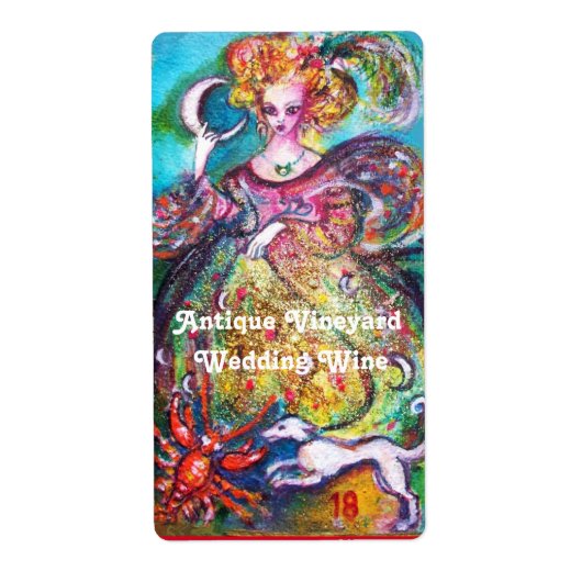 STREEFCIJFERS VAN DE VERLORENDE SCHADOWS/MOON LADY ETIKET (Voorkant)