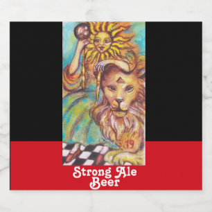 STREEFCIJFERS VAN DE VERLORENDE SCHADUWEN /DE ZON  BIER ETIKET