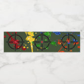 Streefcijfers voor Glitter Paintball Party Waterfles Etiket (Enkel label)