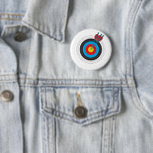 Streefdoel boogschieten met pijlen ronde button 5,7 cm (In situ)