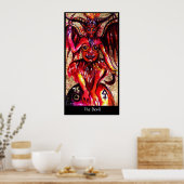 STREEFDOELEN VAN DE VERLORENDE SCHADE De duivel Poster (Keuken)