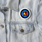 Streefgebied voor boogschieten en Archer Ronde Button 5,7 Cm (In situ)