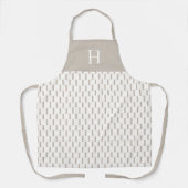 Streep Aangepast Monogram Schort (Voorkant)