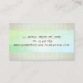 Streep Cactus Succulente Stippen Visitekaartje (Achterkant)