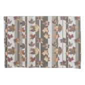 Streep Herfst Kleur Bladeren Kussensloop (Voorkant-Links)