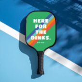 Streep op Groen Hier voor de Dinks Pickleball Paddle