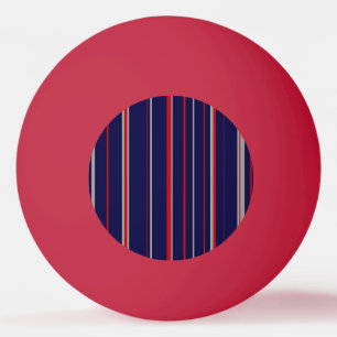 Streepjes, kleuren rood, marine, grijs pingpongballen