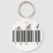 Streepjescode 140.6 sleutelhanger (Voorkant)