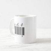 Streepjescode 70.3 koffiemok (Voorkant links)