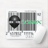 streepjescode Aliens-station Muismat (Met muis)