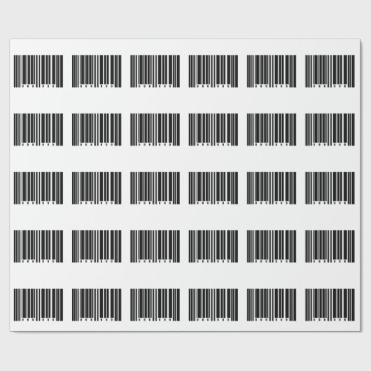 streepjescode cadeaupapier (Vlak)