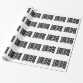 streepjescode cadeaupapier (Uitgerold)