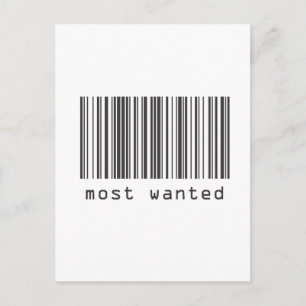 Streepjescode - Meest gezochte Briefkaart