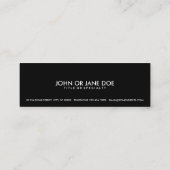 streepjescode mini visitekaartje (Achterkant)