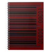 streepjescode notitieboek (Voorkant)