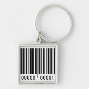 streepjescode sleutelhanger