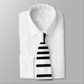 Streepjescode Stropdas (zwart-wit) (Gebonden)