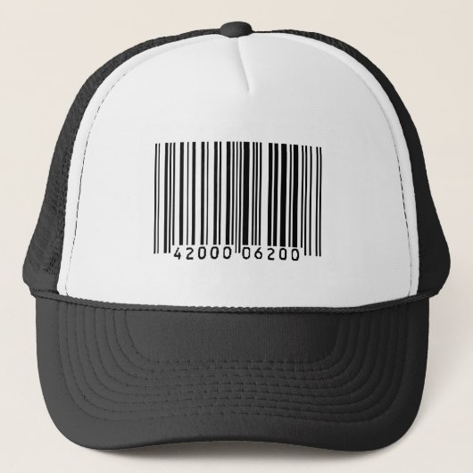streepjescode trucker pet (Voorkant)