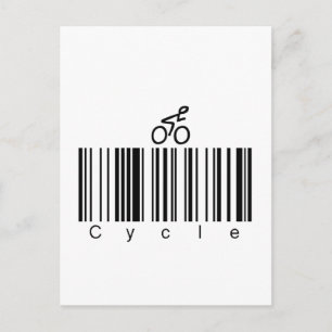Streepjescodecyclus Briefkaart