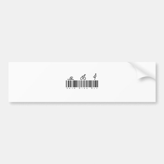 Streepjescodenummering Bumpersticker (Voorkant)