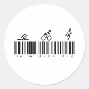Streepjescodenummeringsrun Ronde Sticker