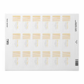 Streeplabel Etiket (Full Sheet)