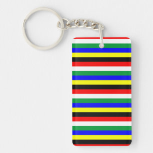 Streepstreeksymbool Zuid-Afrika Sleutelhanger