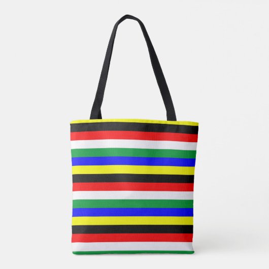 Streepstreeksymbool Zuid-Afrika Tote Bag (Achterkant)