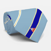 Streepvlag Belgrado Stropdas (Opgerold)