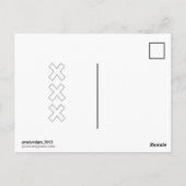 Street Amsterdam Briefkaart (Achterkant)