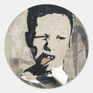 Street Art 2 Ronde Sticker