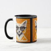 Street Art Cat Home Cuisine Mugs (Gauche)