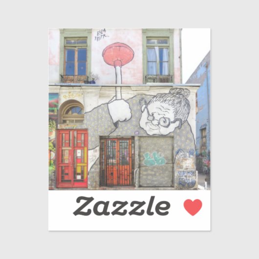 Street Art Door Sticker (Vel)