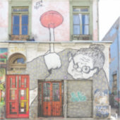 Street Art Door Sticker (Voorkant)