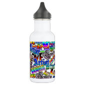 Street Art Graffiti Artiste Terme Bouteille d'eau (Gauche)