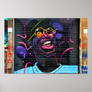 Street Art Graffiti Digbeth Birmingham Verenigd Ko Poster