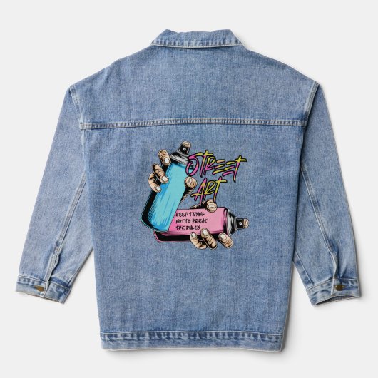 Street Art Graffiti Urban Denim Jacket (Achterkant)