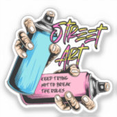 Street Art Graffiti Urban Sticker (Voorkant)